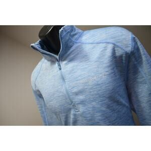 Vineyard Vines 1/4 Zip Fleece Athletic Sweater Blue Pullover Mens Size Medium